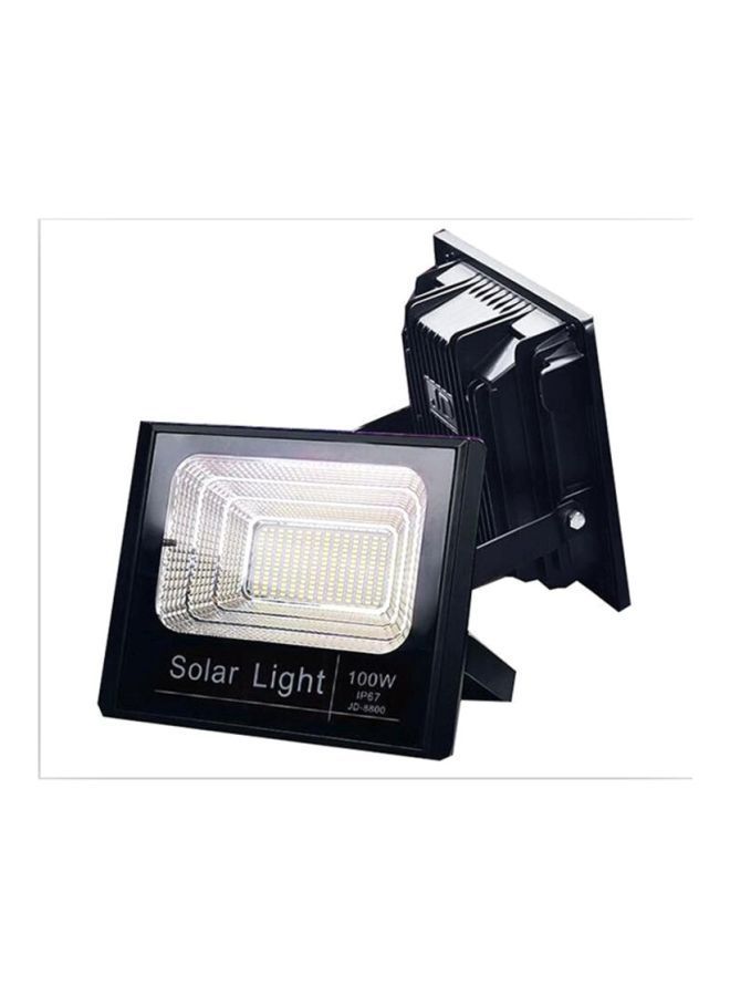 100W Solar LED Light Spotlight Black 350 x 235 25 mm