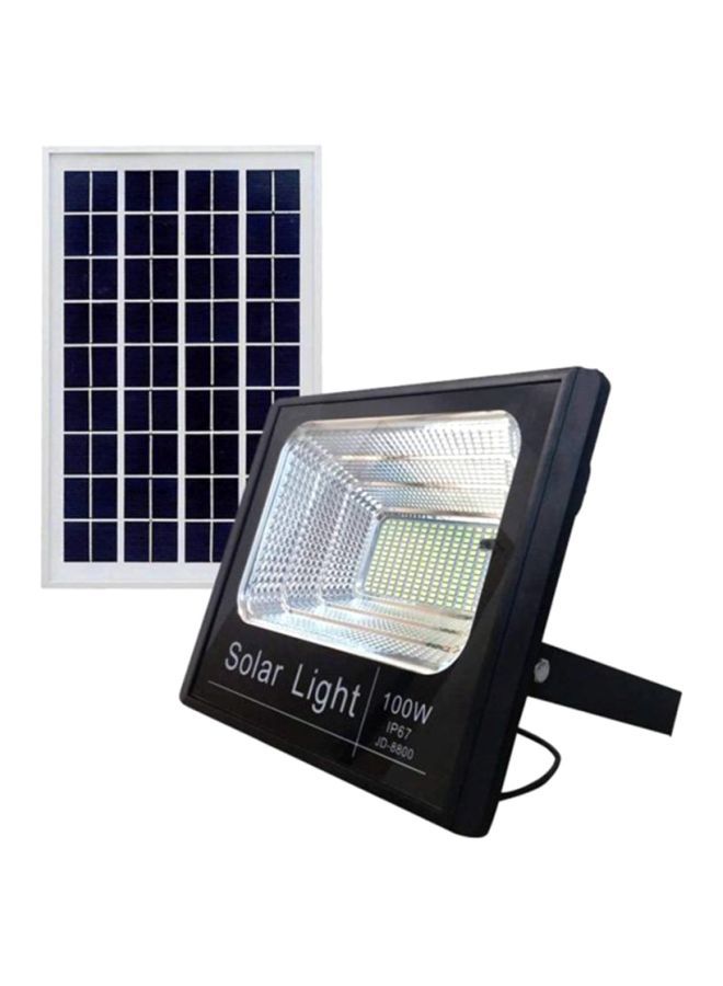 100W Solar LED Light Spotlight Black 350 x 235 25 mm