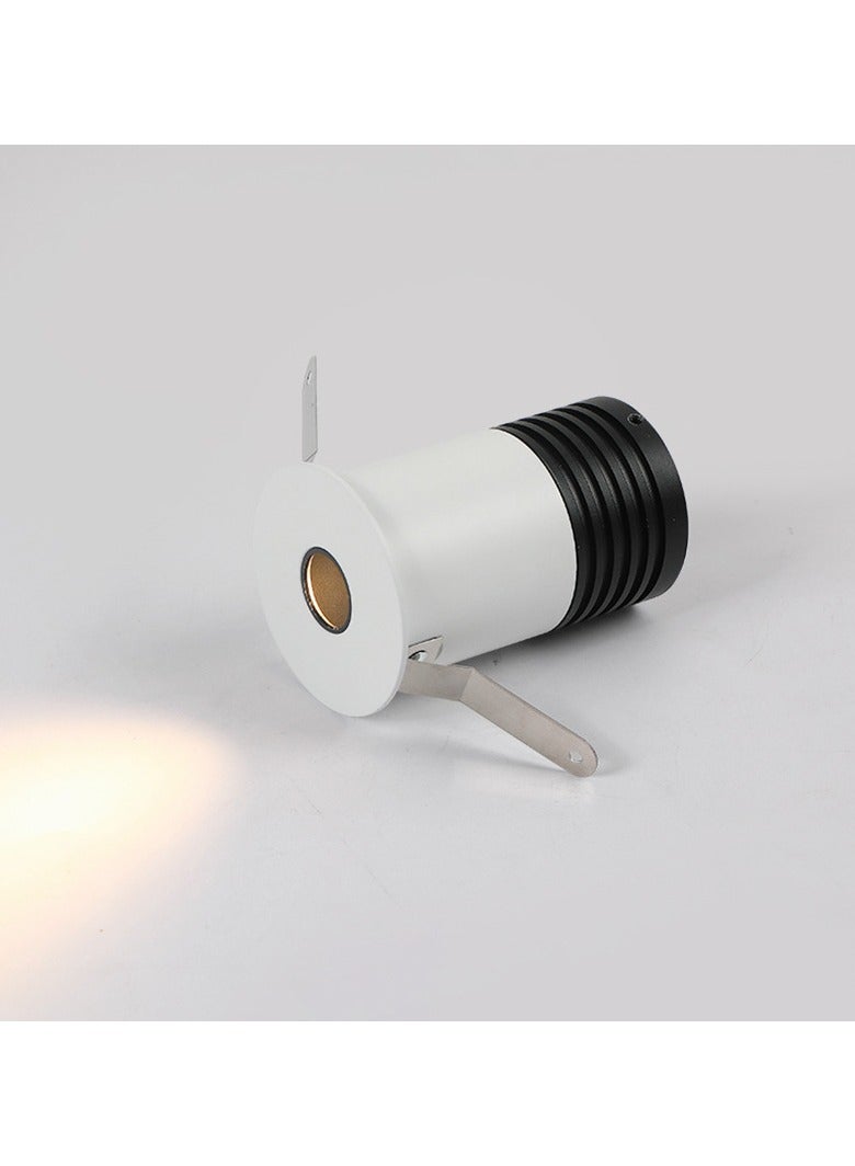 Mini Spotlight LED Spotlight Small Opening Display Cabinet Bull's Eye Lamp Embedded Anti-Glare Wine Cabinet Lamp
