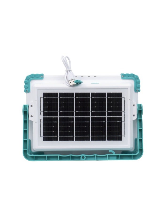 Illuminate Any Space with Solar-Powered 200W LED Projector - USB Charging, Energy-Efficient