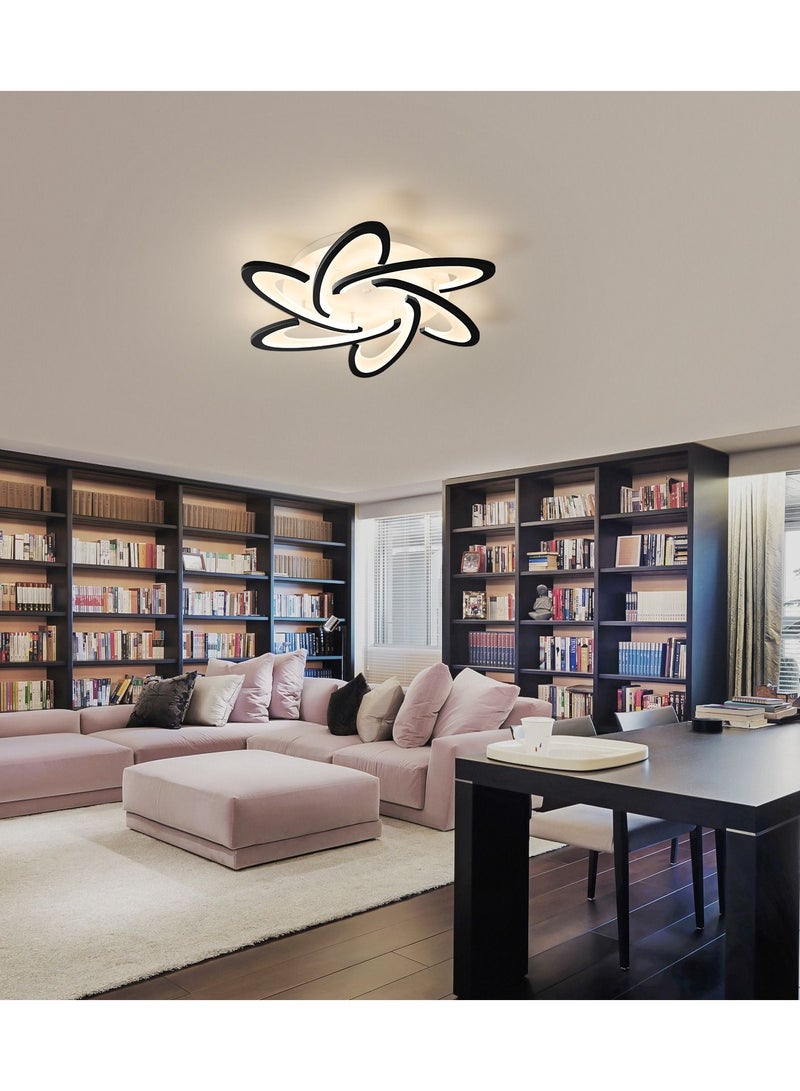 Ceiling light with Remote Control Dimmable Black