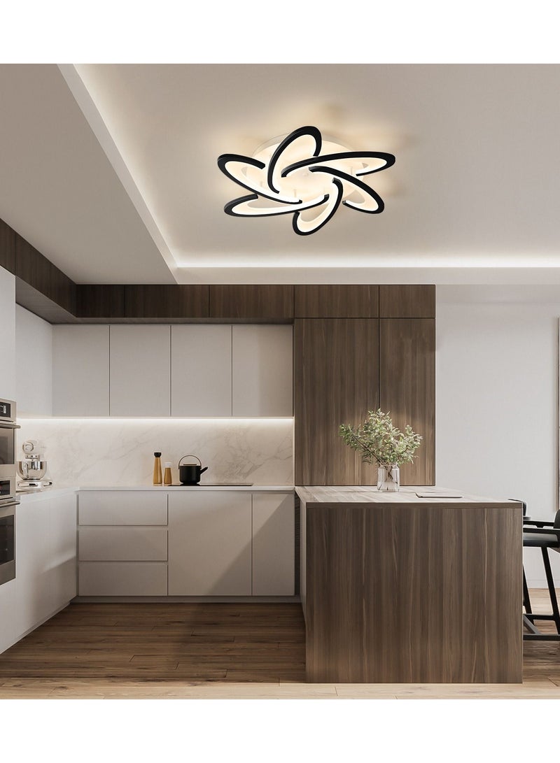 Ceiling light with Remote Control Dimmable Black