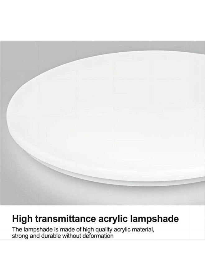 Round LED Ceiling Light Fixture Modern Simple Ultra-thin White Light Flush Mount Ceiling Lamp for Bedroom Living Room Dining Room Kitchen Island Hallway