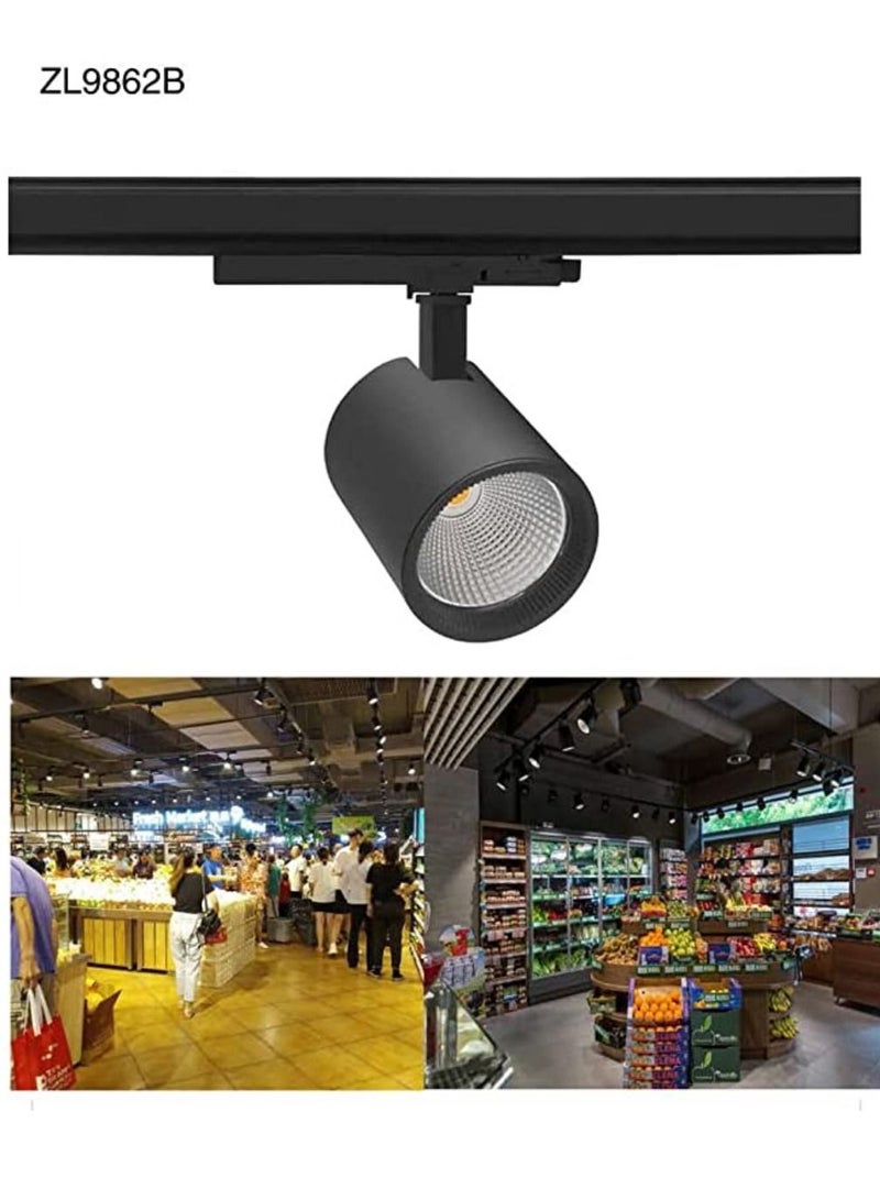 Zal Luminer Led Track Light 30W ZL9826B For Shopping Mall Stall And Showroom
