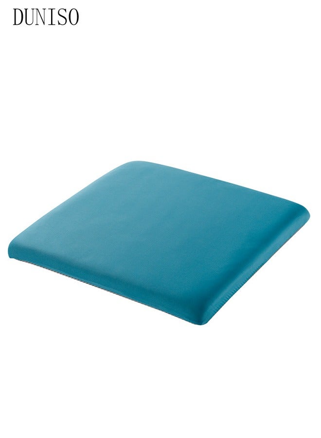 Cooling Seat Cushion Memory Foam Non Slip Ice Silk Cushion Breathable Chair Cushion High Resiliency Seat Cushion for Sciatica and Lower Back Pain Relief, Comfortable Coccyx Cushion for Home Office