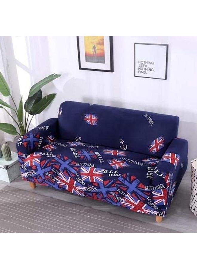 Sofa Cover One Seater Blue/Red 3.8 x 30 x 27.8cm