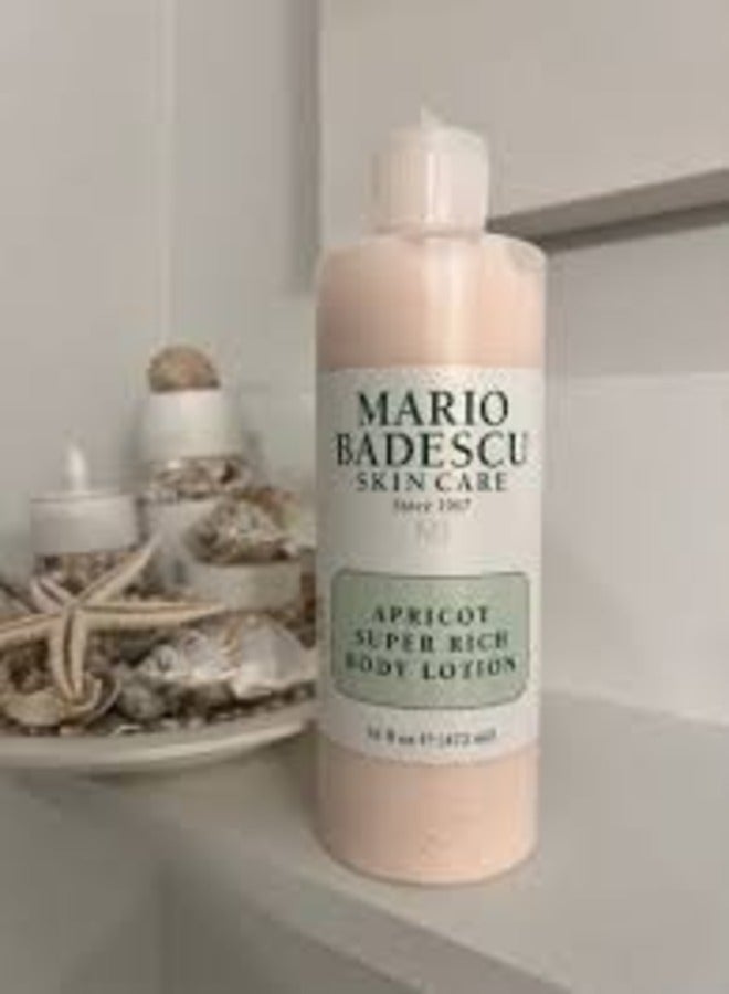 Mario Badescu Apricot Super Rich Body Lotion, Nourishing and Softening Body and Hand Moisturizer For All Skin Types 177ml