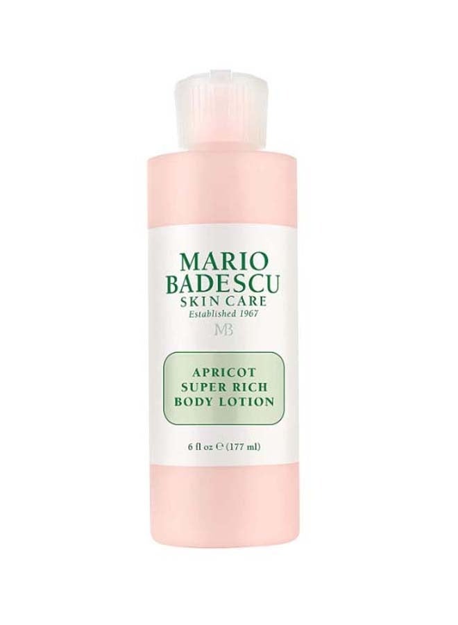 Mario Badescu Apricot Super Rich Body Lotion, Nourishing and Softening Body and Hand Moisturizer For All Skin Types 177ml