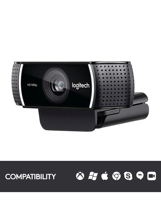 C922 1080P Pro Stream Webcam Black