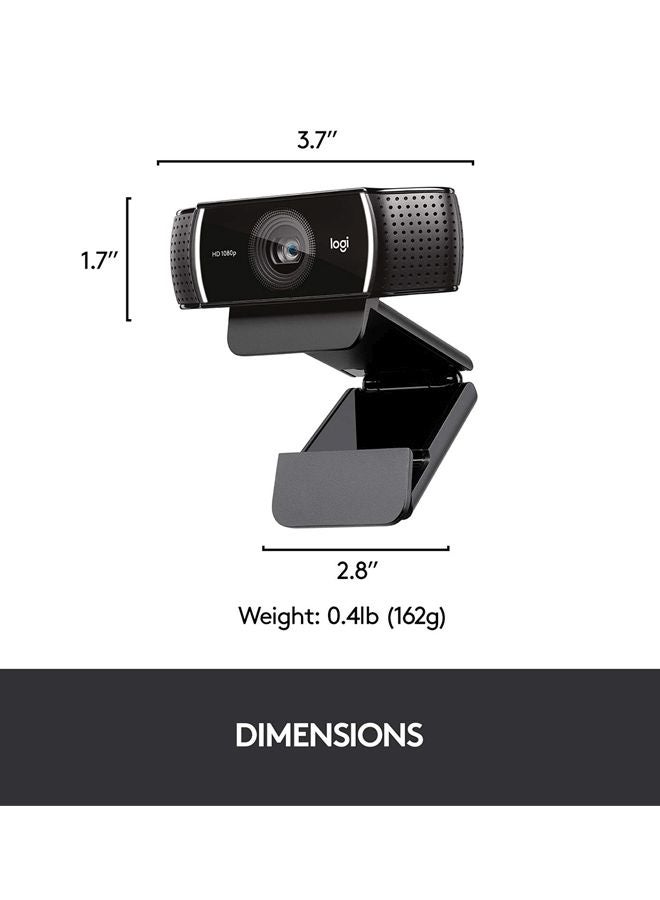 C922 1080P Pro Stream Webcam Black