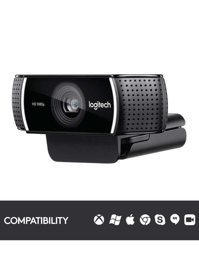 C922 1080P Pro Stream Webcam Black