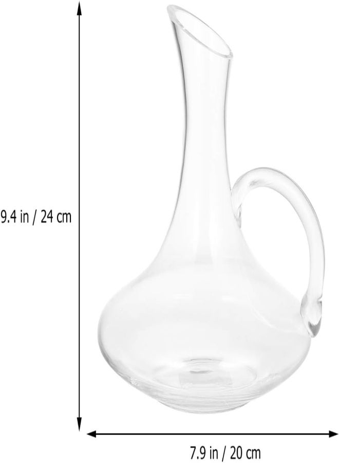 1Pc Decanter Wine Whiskey Dispenser Cold Beverage Kettle Whiskey Drink Distributor Whiskey Container Lead Free Crystal Whiskey Holder Gifts For Home Decor Glass Teapot Whisky