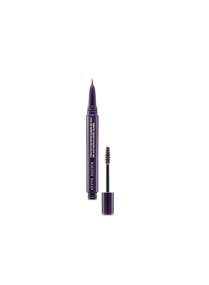 KEVYN AUCOIN TRUE FEATHER BROW MARKER GEL DUO - DARK BRUNETTE