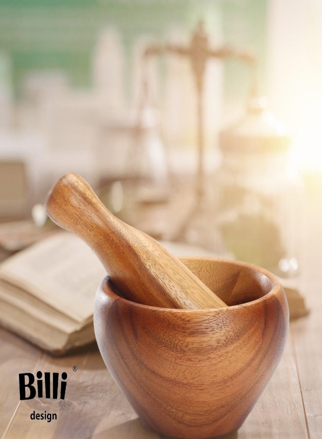 Billi Wooden Mortar & Pestle, Aca-602