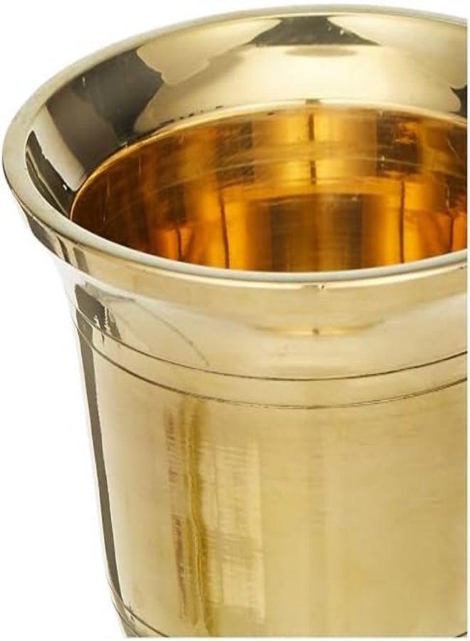 Raj 105 Cm Brass Mortar With Pestle - Bms001, Manual , Garlic Crusher , Spices Manual Grinder , Chutney Maker , Spices Mixer