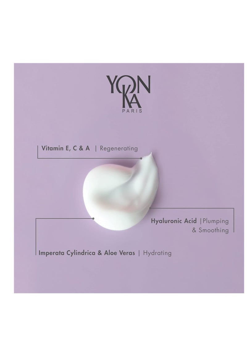 Yon-Ka Hydra No.1 Fluide (50ml) Age Defense Skin Care, Lightweight Mattifying Moisturizer with Hyaluronic Acid and Silica, Normal and Oily Skin, Paraben-Free