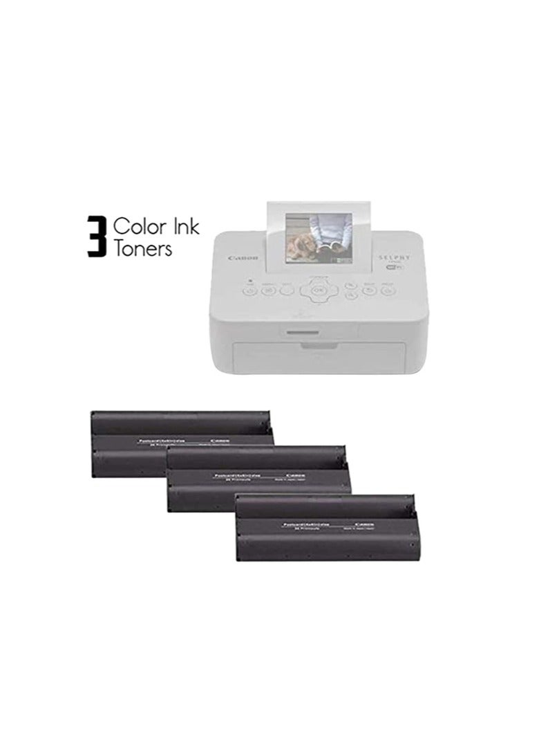 Canon KP-108IN Color Ink Paper Set for Canon Selphy CP910/CP810 Photo Printer, 108 Sheets, White