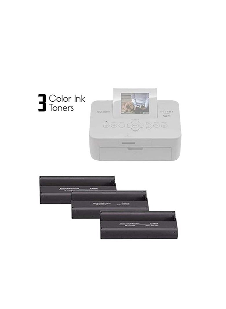 Canon KP-108IN Color Ink Paper Set for Canon Selphy CP910/CP810 Photo Printer, 108 Sheets, White