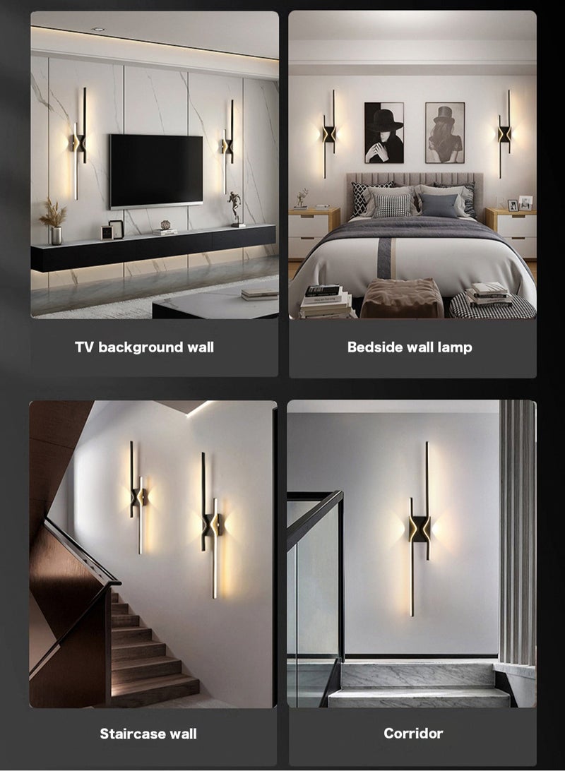 （Warm light-80CM）Modern wall lights Home appliances Nordic style long lumen home decoration Bedroom dining room TV wall lighting fixtures，wall lamp