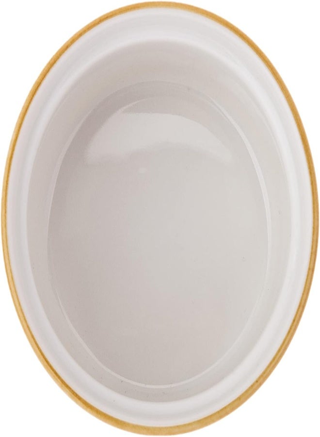 Akdc Lined Ramekin 9Cm X 9Cm X 5Cm White