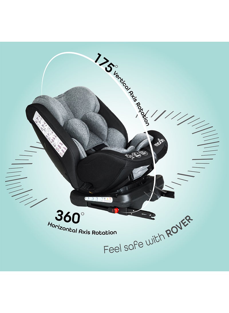 Rover -Baby/Infant Car seat Group:(0+,1,2,3) (0-12 years) 360° Rotate - Black