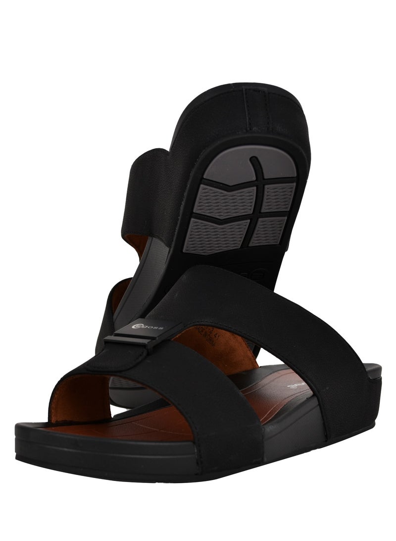 Mens Dual Plain Strap Sandals