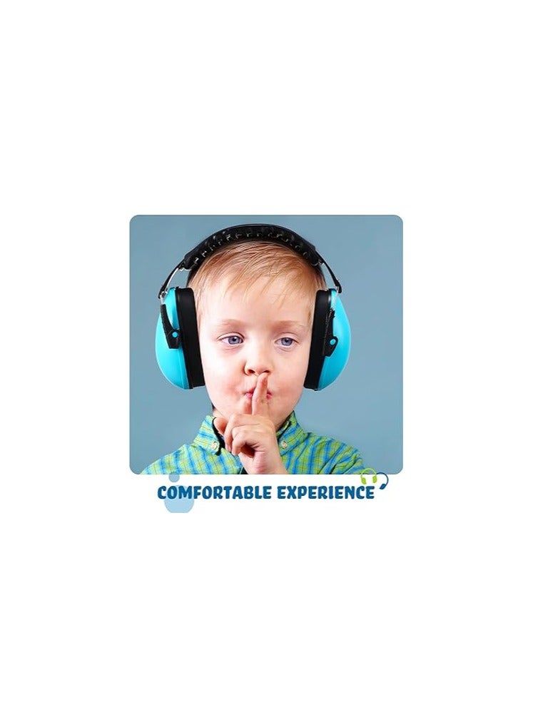 Kids Ear Protection Noise Canceling Headphone, 2 Pieces Adjustable Hearing Protection Earmuffs, Kids Toddler, Adjustable, For Most Occasions, Such As Concerts, Airplanes, Music Events, Cinemas