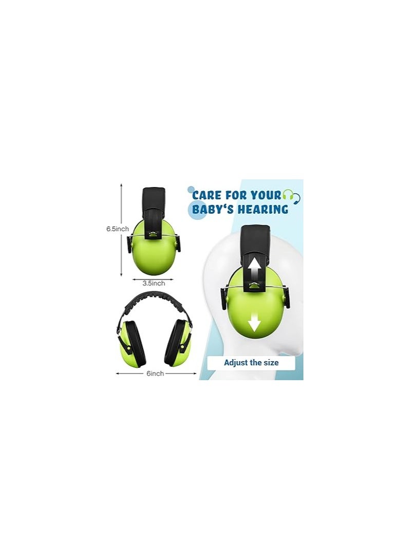 Kids Ear Protection Noise Canceling Headphone, 2 Pieces Adjustable Hearing Protection Earmuffs, Kids Toddler, Adjustable, For Most Occasions, Such As Concerts, Airplanes, Music Events, Cinemas