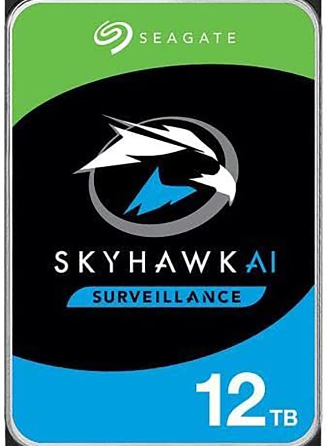 Skyhawk AI With 3.5 inch SATA 6 Gb/s 256 MB Cache for DVR NVR Security Camera System With Surveillance Systems Internal Hard Disk Drive ST12000VE001 12.0 TB