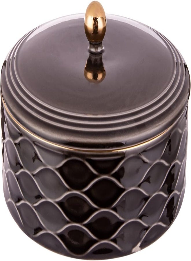 Akdc Nazzar Round Candy Box L(28Cm) Xw(28Cm) Xh(6Cm) Brown