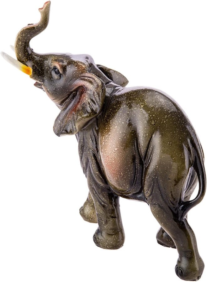 Akdc Polyresin Elephant L(22Cm) Xw(9Cm) Xh(21Cm) Brown