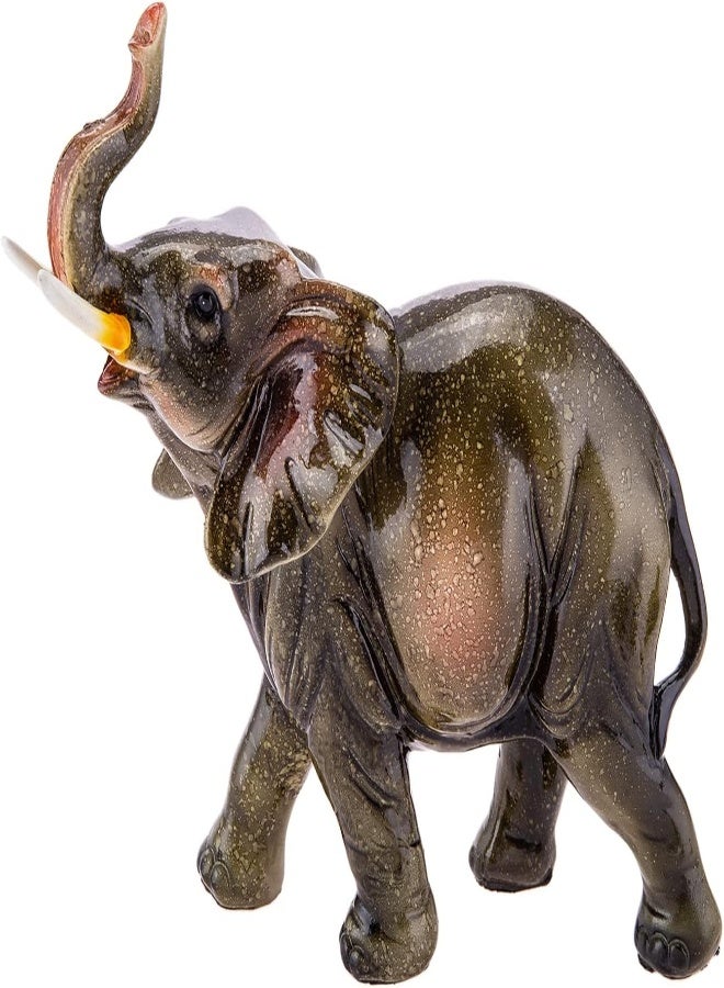 Akdc Polyresin Elephant L(22Cm) Xw(9Cm) Xh(21Cm) Brown