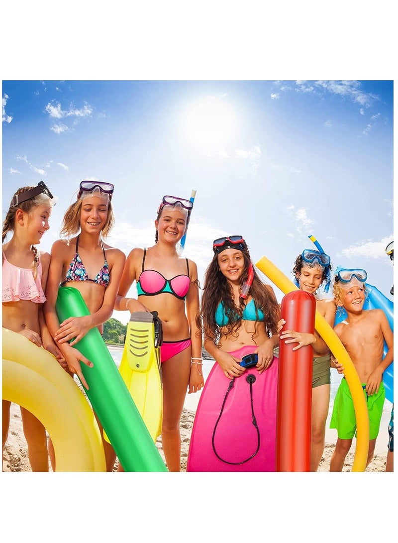 Pool Inflatable Sticks, Colorful Inflatable Pool Swim Noodles, 41.3 Inch Water Floating Sticks for Adults Kids, Outdoor Water Play Toys, Beach Pool Party Decorations 5 Pcs