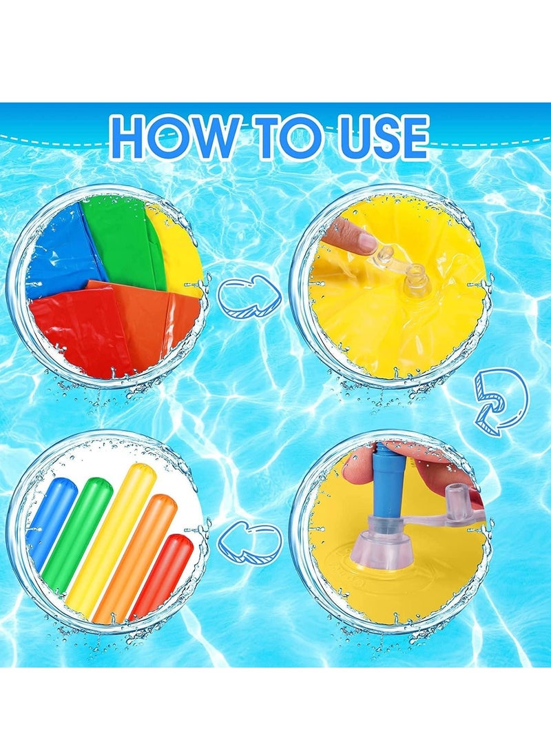 Pool Inflatable Sticks, Colorful Inflatable Pool Swim Noodles, 41.3 Inch Water Floating Sticks for Adults Kids, Outdoor Water Play Toys, Beach Pool Party Decorations 5 Pcs