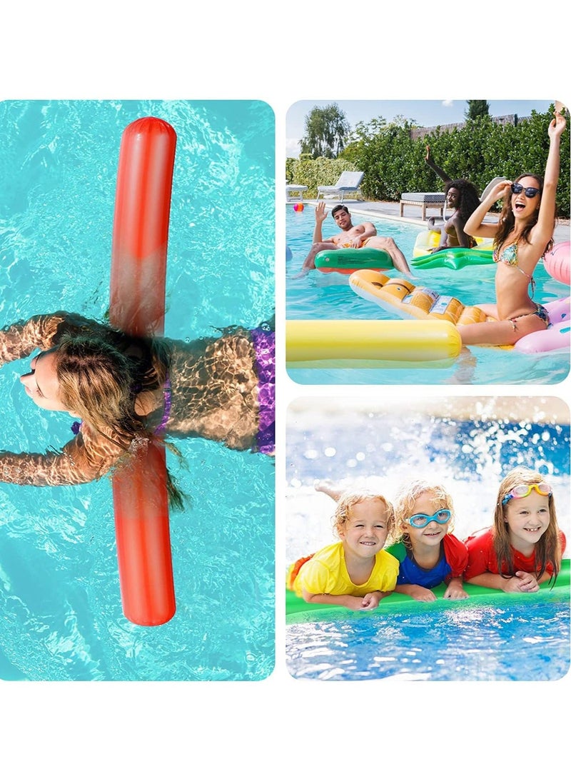 Pool Inflatable Sticks, Colorful Inflatable Pool Swim Noodles, 41.3 Inch Water Floating Sticks for Adults Kids, Outdoor Water Play Toys, Beach Pool Party Decorations 5 Pcs