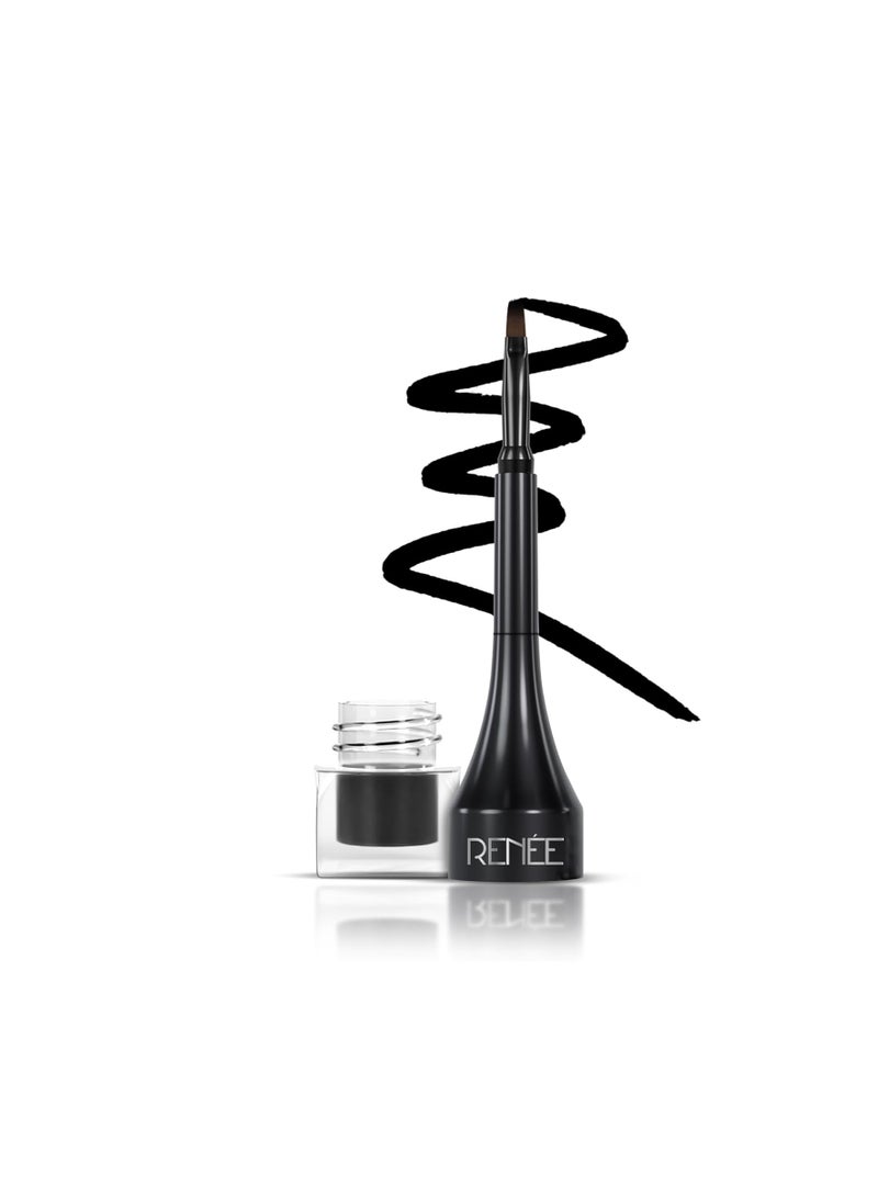 RENEE Superwing Gel Eyeliner 2gm Smudge proof  Water and Sweat Resistant  One Stroke Application with Smooth Highly Pigmented and Easy to   glide Formula  Comes with an Attached Applicator