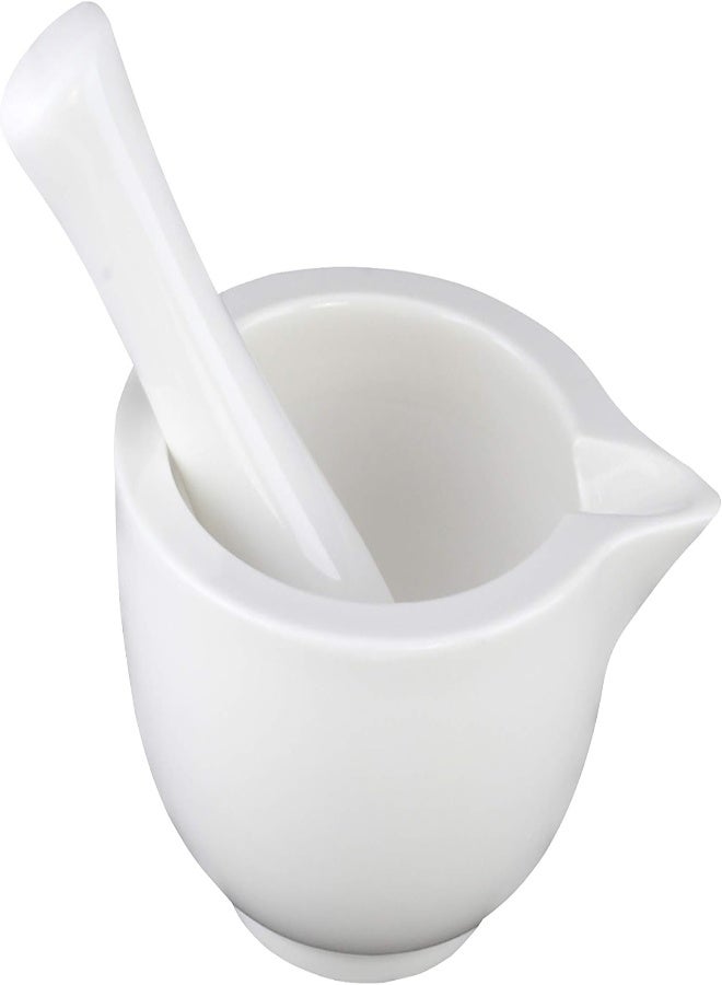 Shallow Porcelain Mortar With Pestle 250Ml (Sc-38-Mort)