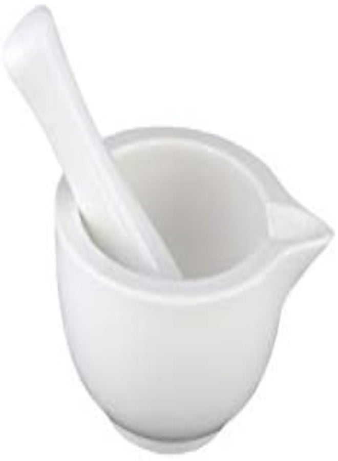 Shallow Porcelain Mortar With Pestle 250Ml (Sc-38-Mort)