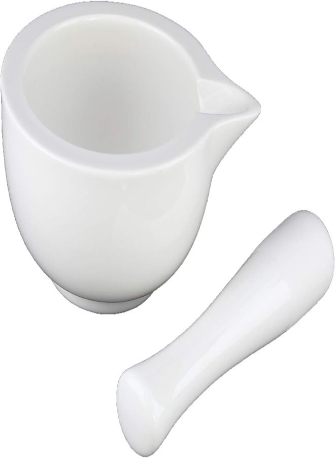 Shallow Porcelain Mortar With Pestle 250Ml (Sc-38-Mort)