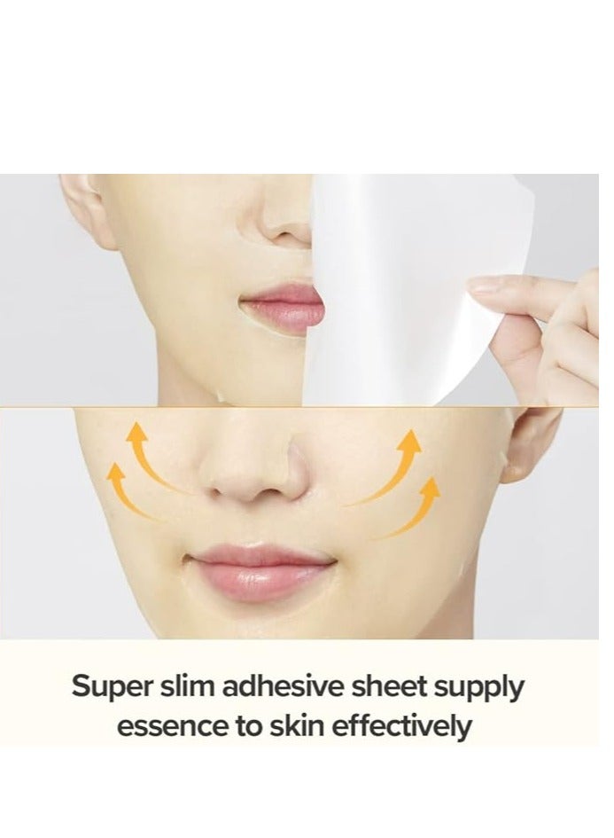 JMsolution Honey Luminous Royal Propolis Mask/Korea Facial Mask 30ml X 10PCS Honey Mask Sheet/Giving Skin Glow & Elasticity
