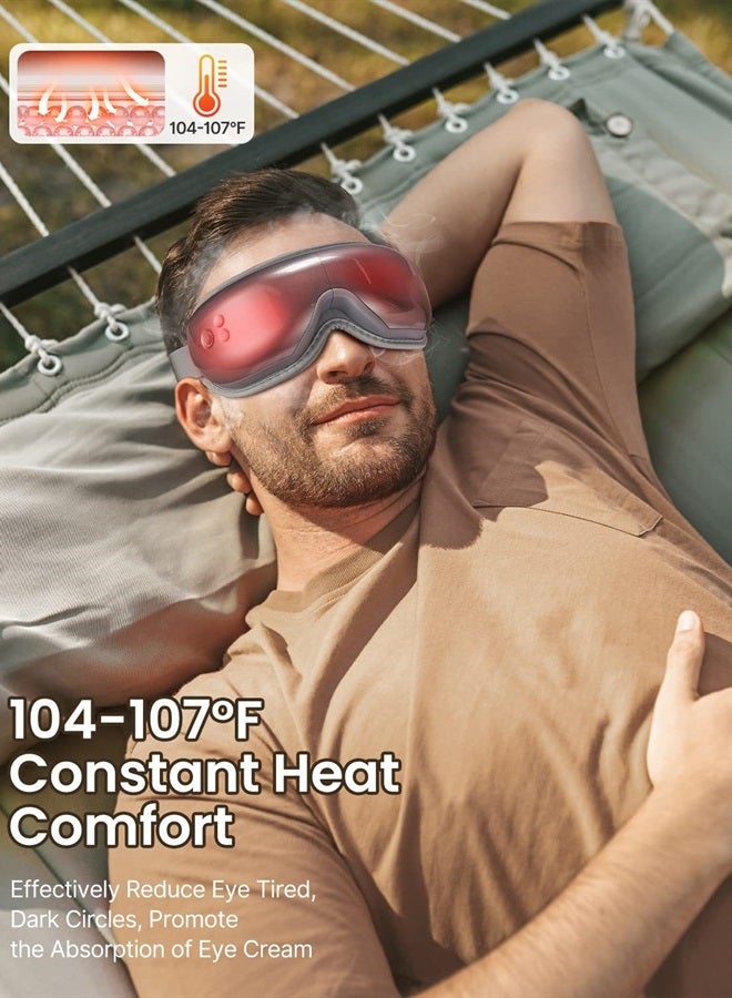 Eyeris1 Father Day Gifts, Eye Massager, Gifts for Mom, Face Massager, Eye Care for Beauty Salon, Spa Relaxation, Migraine Relief, Travel/Study/Work/Car/Airplane Relaxation, Dad/Wife/Staff Gifts