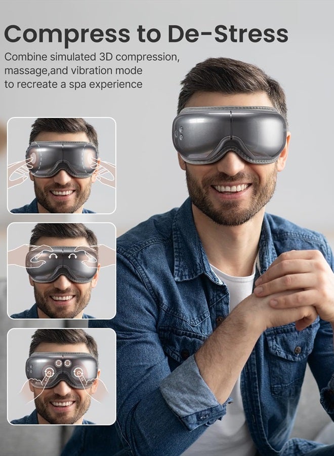 Eyeris1 Father Day Gifts, Eye Massager, Gifts for Mom, Face Massager, Eye Care for Beauty Salon, Spa Relaxation, Migraine Relief, Travel/Study/Work/Car/Airplane Relaxation, Dad/Wife/Staff Gifts