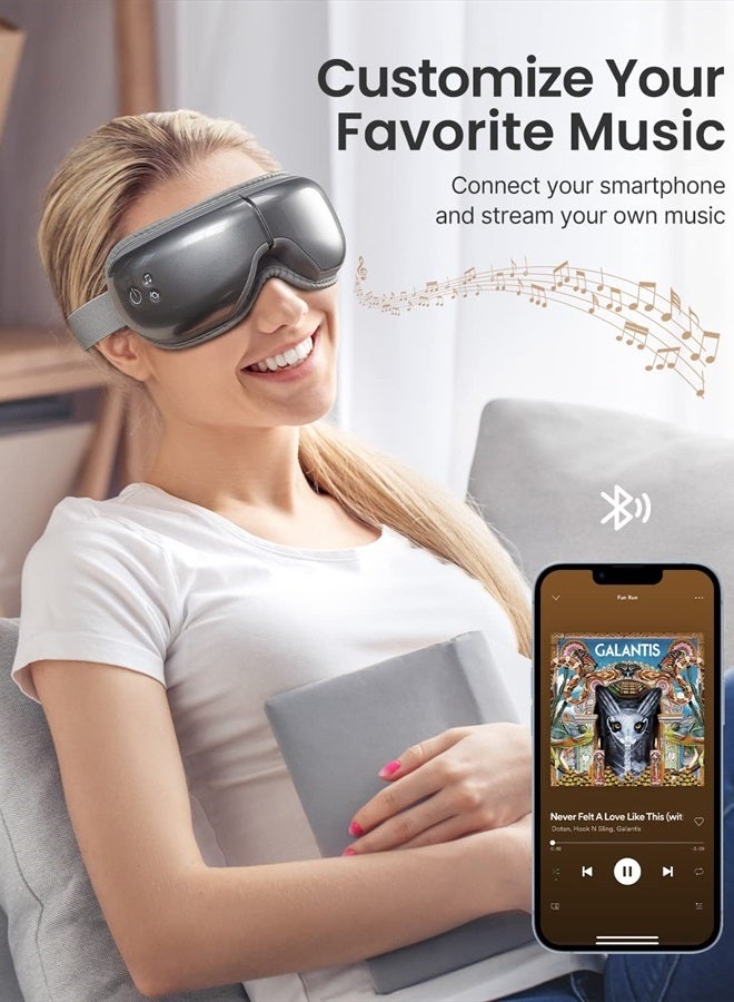 Eyeris1 Father Day Gifts, Eye Massager, Gifts for Mom, Face Massager, Eye Care for Beauty Salon, Spa Relaxation, Migraine Relief, Travel/Study/Work/Car/Airplane Relaxation, Dad/Wife/Staff Gifts