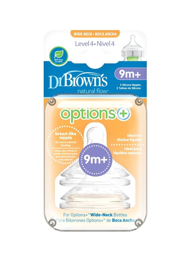 Options+ Replacement Bottle Nipple Set