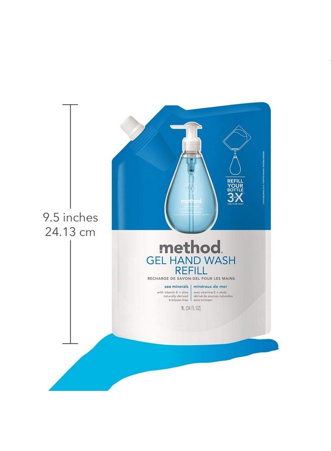 Gel Hand Soap Refill Sea Minerals34 Fl Oz (Pack Of 3)