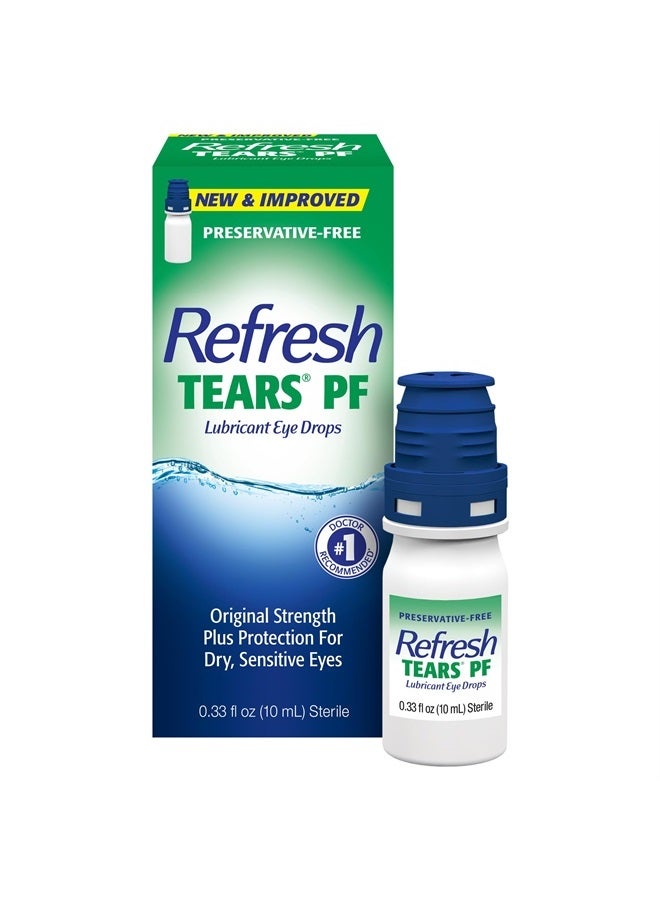 Tears PF Preservative-Free Artificial Tears Lubricant Eye Drops, 0.33 fl oz (10 mL)