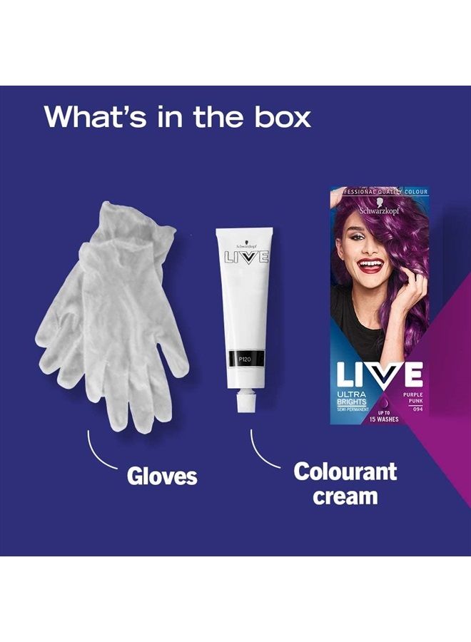 Live Ultra Brights 94 Purple Pink Hair Colour