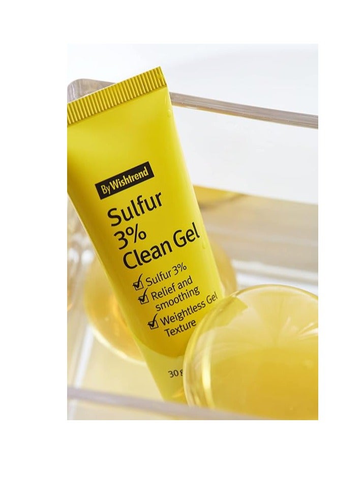 BY WISHTREND] Sulfur Clean Gel 30g, breakout, trouble treatment