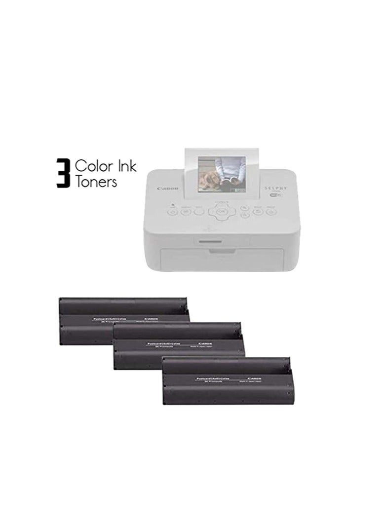 Canon KP-108IN Color Ink Paper Set for Canon Selphy CP910/CP810 Photo Printer, 108 Sheets, White