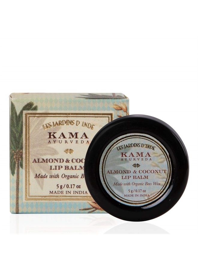 Kama Ayurveda Almond and Coconut Lip Balm, 5g